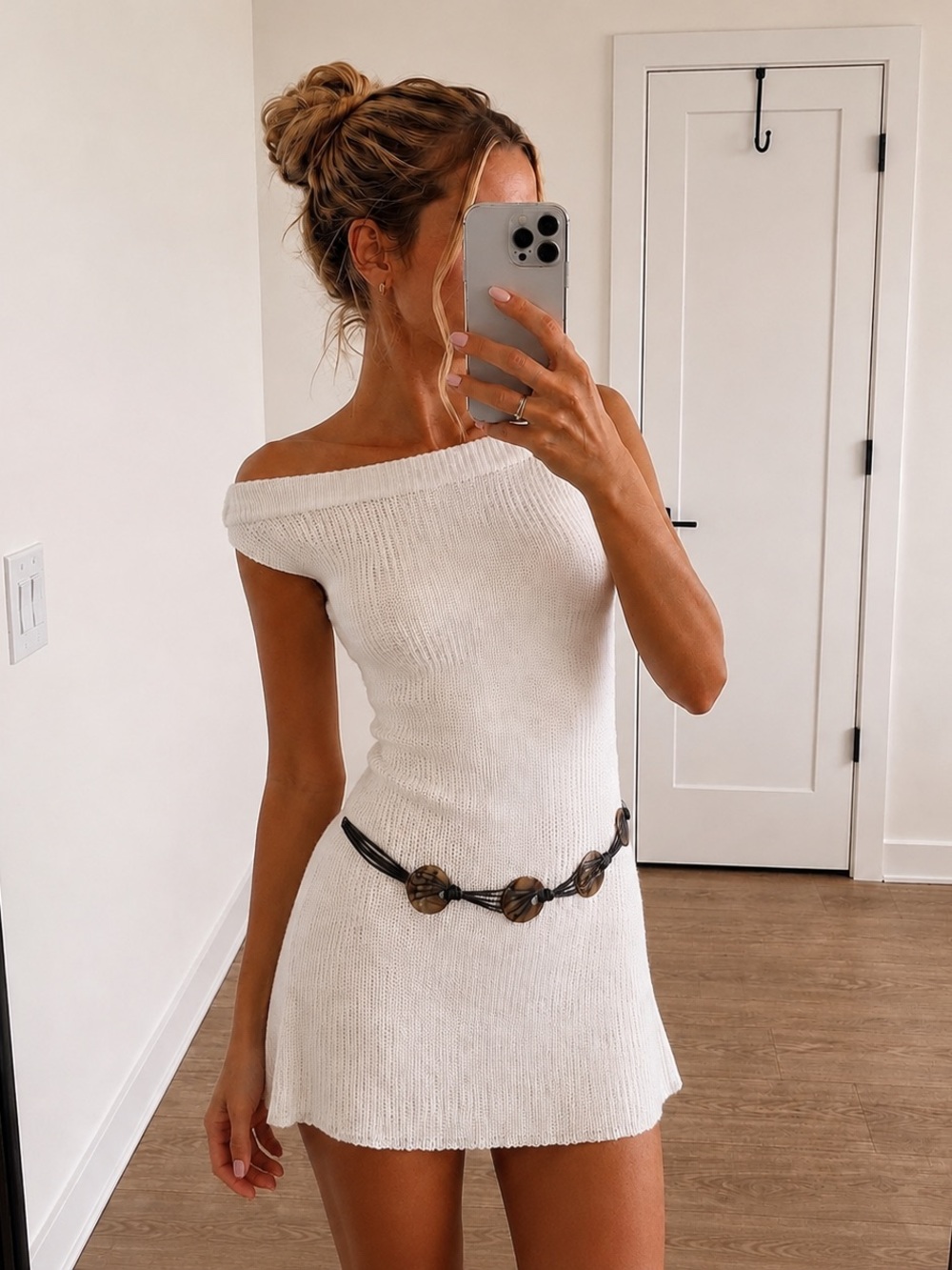 Motel Rocks Kysa Off Shoulder Knit Mini Dress